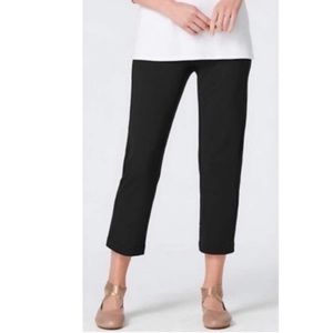 Pure Jill J. Jill Women Slim Leg Cropped Pants Pockets Pima Cotton Spandex